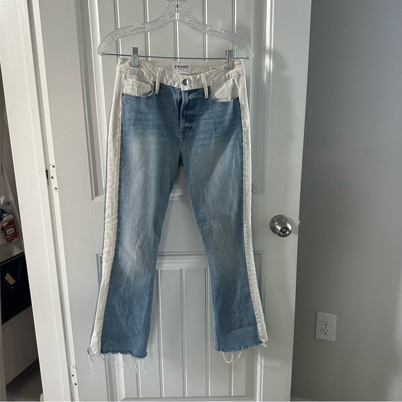 FRAME Le Crop Mini Boot Jeans Color- Block - Picture 8 of 16